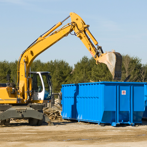 can i choose the location where the residential dumpster will be placed in Garden City MN